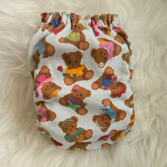 "Princess Bears" Reversible Petite OS Fitted