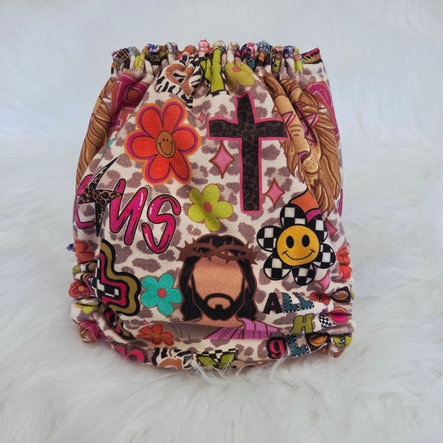 "Faith" Reversible Petite OS Fitted