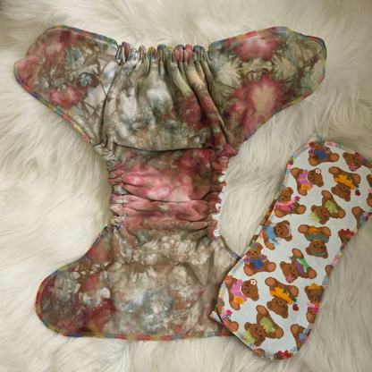 "Princess Bears" Reversible Petite OS Fitted