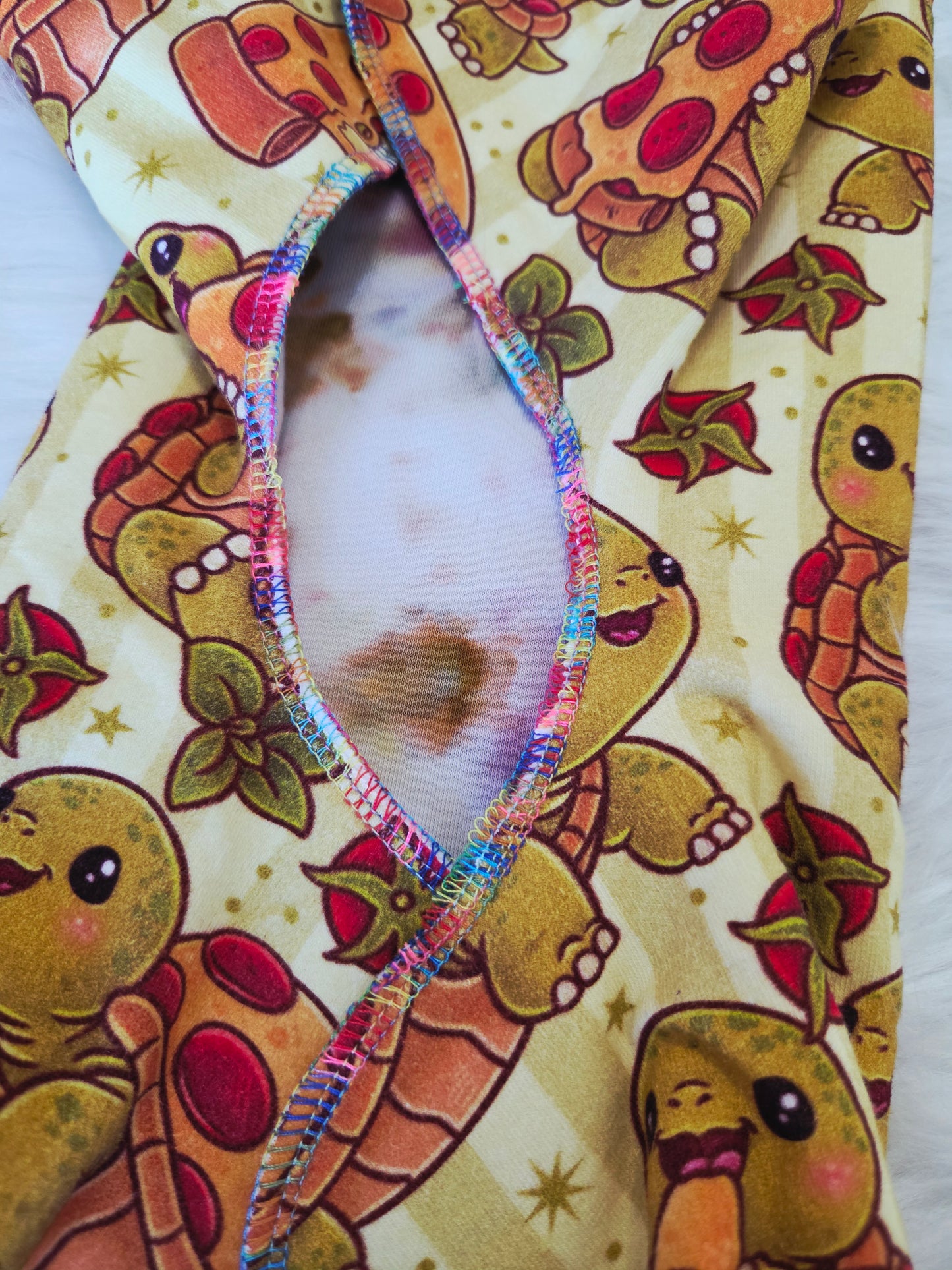 "Pizza Turtle" *seconds* 3 Layer Reversible Preflat