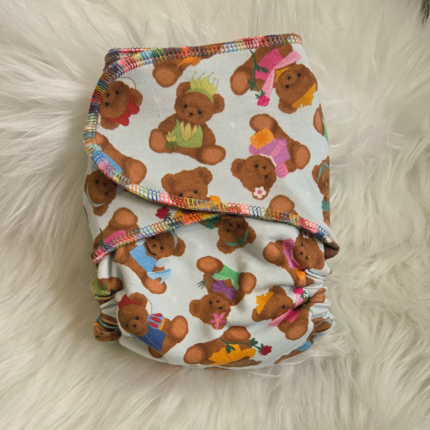 "Princess Bears" Reversible Petite OS Fitted