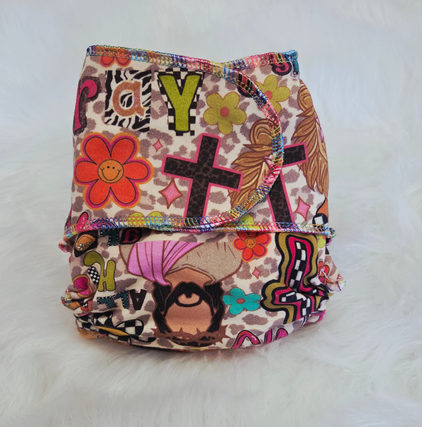 "Faith" Reversible Petite OS Fitted