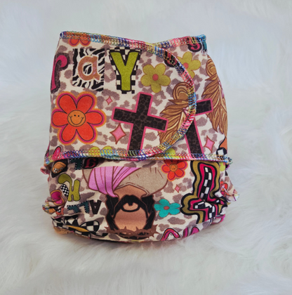 "Faith" Reversible Petite OS Fitted