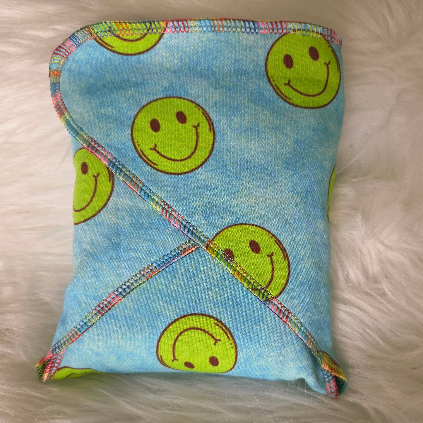 "Blue Smiles" Reversible 2 Layer Petite Contour