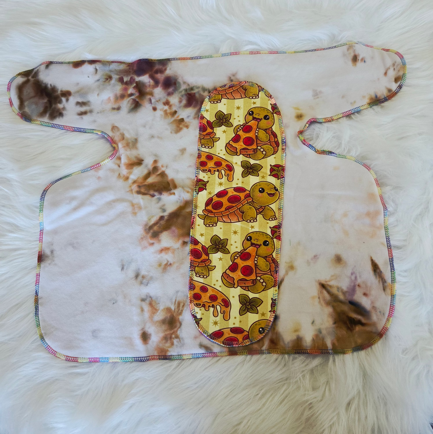 "Pizza Turtle" *seconds* 3 Layer Reversible Preflat