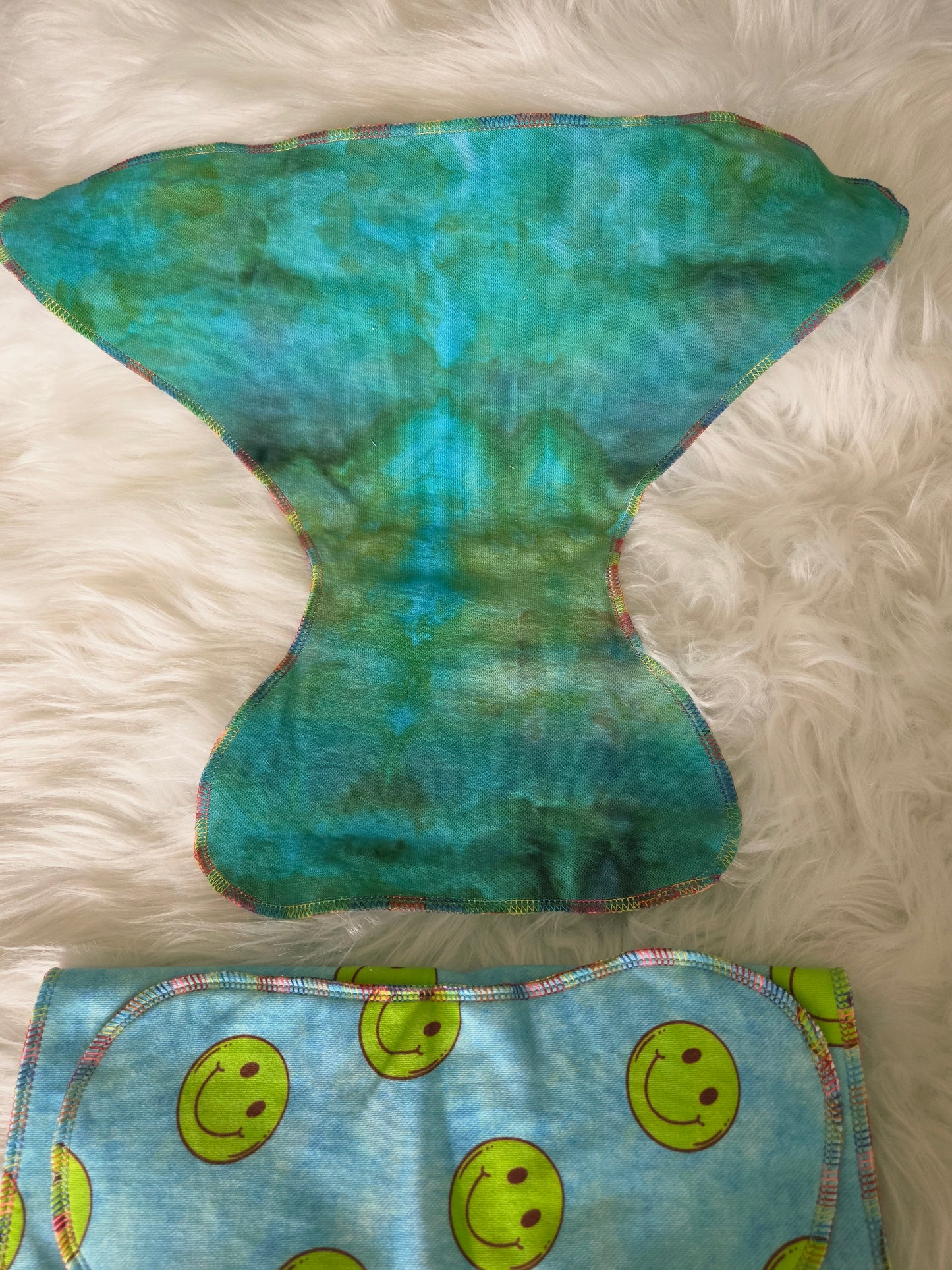 "Blue Smiles" Reversible 2 Layer Petite Contour